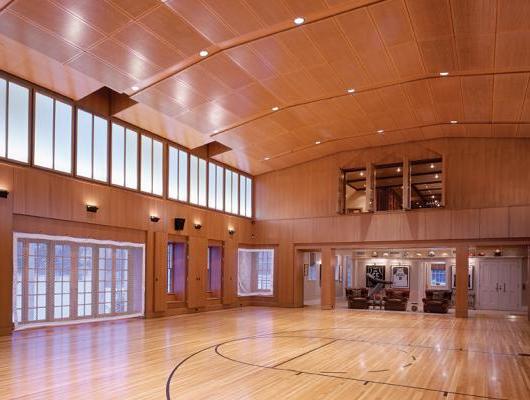 High-end indoor basketball court